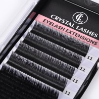 korean PBT fibers synthetic eyelashes 11mmmm easy fanning volume eyelash extensions