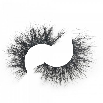 Best sale 4D strip eyelash 100% hand made 25mm lashes